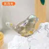 Venda cruzada mais vendida cascalho de cristal resina pássaro dourado fofo ornamentos decorações de mesa para casa artesanatos
