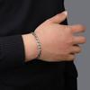 Pulsera de Cadena Cubana Hip Hop de Acero Titanio para Hombre Cadena NK de 7 mm Calle Alta Neutral Chica Caliente Joyería de Mano de Acero Inoxidable para Mujer