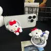 Desenho Animado Gato Kt Estéreo Design de Nicho Magnético Airbag Suporte para Celular Desktop Drama Capa para Celular Acessórios Estilo Versátil