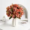 Nuevo producto transfronterizo: Combinación de Ramo de Crisantemos, Hortensias y Peonías, Flores Artificiales para Arreglos de Mano, Decoraciones de Flores Artificiales para un Ambiente de Sala de Estar de Lujo