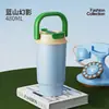 Taza Termo de Acero Inoxidable 316 de Alta Calidad Cuidadosamente Seleccionada con Doble Popote y Taza de Café, Vaso de Agua Portátil para Exteriores con Asa