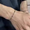 Accesorios de Moda Europeos y Americanos Personalidad Cadena Lisa Pulida Cadena Retorcida Ola de Agua Pulsera de Cadena Joyería de Acero de Titanio Simple Versátil para Hombres