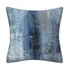 Fondo de Almacén Transfronterizo Pintura al Óleo Abstracta Azul Gris Funda de Cojín Decoración del Hogar Cojín Cojín para Sofá de Oficina Funda de Cojín