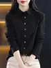 Outono 2026 Novo Estilo Camisa Elegante para Mulheres Escovada Quente Camada Interna Camada Base Roupa Externa Camisa Estilosa Emagrecimento Versátil