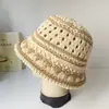 25 Sombrero de Pescador de Punto para Mujer, Sombrero de Pescador Versátil de Bloques de Color para Verano, Sombrero de Sol Transpirable con Protección Solar, Sombrero de Pescador con Protección Solar