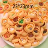 Accesorios para Joyería DIY Galletas de Chocolate de Dibujos Animados Pegatinas de Pegamento de Crema para Fundas de Teléfono Pasadores para el Cabello Imanes para Refrigerador Pulseras Accesorios para el Cabello