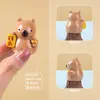 Capibara de Color Sólido Micro-Paisaje Artesanías de Resina Figura Linda Caja Ciega Adorno para Tablero de Coche