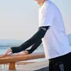 Mangas de Proteção Solar de Seda Gelada de Verão para Homens e Mulheres, Ciclismo e Direção ao Ar Livre, Anti-UV, Mangas de Gelo Respiráveis, Proteção para os Braços e Proteção Solar