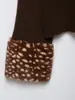 Nuevo Cardigan de Punto con Cuello de Piel Sintética con Efecto Piel, Estilo Europeo Elegante de Alta Calidad, Abrigo 5755128