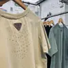 Camiseta Funcional Unissex para Outdoor, estilo Montanha, corte solto, com textura de escama de dragão, perfurada a laser, respirável, refrescante e de secagem rápida, manga curta