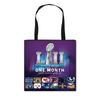Bolsa de Tote Estampada Tema Super Bowl Transfronterizo 2024 Bolsa de Regalo Portátil Ecológica Bolso de Hombro