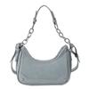 Bolso pequeño de textura de alta calidad para mujer, nuevo bolso cruzado de hombro de moda 2024, diseño retro de nicho, bolso de cadena debajo del brazo.