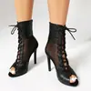 Sandalias de moda cómodas, antideslizantes, de suela blanda, talla 34-43, zapatos de tacón de aguja para mujer de talla grande transfronterizos, sandalias de tacón ultra alto con punta abierta descatalogadas