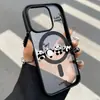 Una Fila de Ositos Adecuada para iPhone 18 Pro Max Funda Magnética para Teléfono de Agujero Grande Mate 16/15 Anti-Caída 14 Estilo Ins