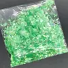 Atacado de fábrica fragmentos irregulares de pet cor de papel de doce fragmentos de vidro de cor mágica papel de vidro para unha