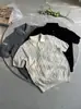 Camisa Polo de Verão em Tricô Trançado Estilo Old Money High-End, Algodão Penteado de Fibra Longa, Camiseta de Tricô Manga Curta Regular Ajustada no Ombro
