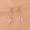 Nuevos Aretes de Moda con Aguja de Plata S925, Mariposa, Borla Larga, Aretes de Moda con Diamantes Elegantes para Verano Primavera, para Mujer 285