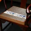Esteira Refrescante Estilo Verão, Esteira Marrom, Almofada para Cadeira em Jacarandá Estilo Chinês, Almofada para Cadeira de Mesa de Chá em Fibra de Coco Natural, Almofada de Assento Espessa Antiderrapante