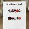 Serie de Uñas Infantiles TaoxiliLindas, Suaves, Dulces, Adorables, Uñas Portátiles Infantiles Estilo Ins Inspiradas en la Dopamina