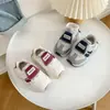 Zapatos de Bebé para Otoño Niños Grandes Niños y Niñas Bloques de Color Tenis de Moda Zapatos Deportivos Antideslizantes Cuero Zapatos Casuales Modernos En Stock