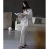 Pijama para Mujer Otoño 2025 Nuevo Algodón Puro Manga Larga Primavera y Otoño Ropa Casual Usable Primavera y Otoño Delgado Conjunto de Ropa para el Hogar