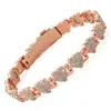 Pulseira Magnética Redonda Popular com Pedras Inteiras Transfronteiriça Moda Europeia e Americana Fecho de Linha Única Pulseira Magnética Antiestática para Mulheres em Estoque