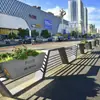 Caja de Flores para Patio Exterior Combinación Balcón Terraza Canaleta para Flores Sensible a la Luz Centro Comercial Calle Peatonal Tienda de Té con Leche Valla Divisoria