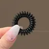 Gomas para el pelo cubiertas de cuero para mujer, diseñadas para no apretar ni dejar marcas en el cabello, scrunchies negros, gomas elásticas para el pelo para niños, alta elasticidad, gomas para el pelo duraderas