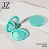 Pedido Jinze: Estuche Compacto de Polvo Redondo con Espejo y Cierre, Estuche para Rubor, Materiales de Empaque de Tubo Vacío de Plástico
