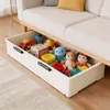 Caja de Almacenamiento Debajo del Sofá, Estante de Almacenamiento de Peluches de Gran Capacidad para Uso Doméstico, Caja Organizadora de Libros Debajo del Mueble de TV