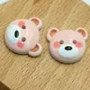 Botões de Resina de Urso de Desenho Animado Coloridos com Dois Furos para Roupas Infantis, Botões Costurados à Mão, Botões Decorativos Artesanais, Botões de Urso no Atacado em Estoque