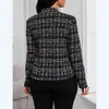 2026 Ropa para Mujer Europea y Americana Transfronteriza Amazon Aliexpress Blazer Sencillo y Moderno Estampado a Cuadros Ajustado