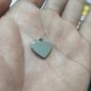 Pingente de liga banhada a ouro de alta qualidade em forma de amor pingente faça você mesmo material de joia pingente com aba de puxar