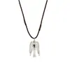Collar de Cuerda Trenzada Fucsia Estilo Ouyang Nana para Mujer, Diseño de Lujo Ligero de Alta Gama, Cadena para Suéter Moderna Ajustable