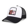 Especial transfronterizo para gorra de béisbol de malla con parche de animal y protección solar, bordado europeo y americano, gorra de béisbol de camionero de comercio exterior