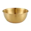 Tazón de Acero Inoxidable Espesado para Ensalada, Tazón para Ramen, Recipiente de Cocina, Tazón de Ensalada Estilo Coreano con Escala, Recipiente para Batir Huevos y Mezclar Masa, Recipiente Multipropósito