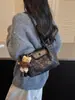 Bolsa de Gran Capacidad para Viajes Diarios Mujer 2025 Nuevo Otoño/Invierno Estampado de Leopardo Estudiante Universitario Bolso de Mano Tote Bolso Cruzado Hombro Único