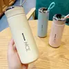 Taza de agua de vidrio moderna, de alta calidad y portátil con impresión de logo personalizado, perfecta para eventos corporativos, promociones en tiendas y como regalo promocional