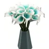 Estilo Ins de Alta Qualidade Branco e Verde PU Lírio Calla Mini Lírio Calla Comércio Exterior Decoração de Casa Toque Realista Flor Artificial
