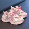 Zapatos Infantiles de Otoño 2026 para Niñas Pequeñas, Zapatos Deportivos Casuales Dulces con Lazo, Zapatos Tipo Papá para Niñas con Estilo Retro Coreano de Moda
