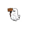 Insignia Linda de Dibujos Animados Hebilla de Mochila Broche de Fantasma de Halloween Adorno Decorativo de Aleación Esmaltada Puro y Dulce