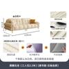 TongYute Nubes de Caramelo de Leche Sofá de Cuero Estilo Crema Sala de Estar Celebridad de Internet Lujo Ligero Tecla de Piano Capa Superior Sofá de Cuero