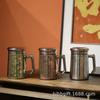 Caneca de escritório xícara de chá de titânio puro trabalhadores de escritório lancheira térmica pote de cozimento lento portátil copo de cozimento lento uma geração de cabelo