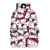 Mochila Nueva para Gato Transfronteriza 3D Gran Capacidad Mochila Totalmente Estampada Gato Hello Kitty