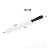 Espátula de crema de acero inoxidable de 6 pulgadas 8 pulgadas 10 pulgadas molde para hornear pasteles pan raspador de decoración punto de fábrica