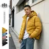 ORIGTEEN Estilo Básico Multicor Tendência Casaco de Penas Branco de Pato Masculino Versátil com Capuz YR157