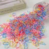 Ligas de colores para el pelo tipo coreano en lata, gomas elásticas desechables de alta elasticidad para coletas pequeñas, cuerdas para el pelo versátiles para niños