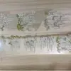 Estilo Antiguo Mazo Deco 01 Estampado en Caliente Bambú Hoja de Arce Palabras cero Diario Cinta Washi Lino Fluido Material Liso Pegatinas Decorativas