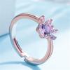 Jin Jiahua Anel Fofo de Pegada AliExpress Europeu e Americano Ouro Rosa Pegada Zircônia Joia