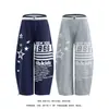 Calça Jeans Casual Estilo Retrô Americano Estampada com Letras e Estrelas Cintura Dupla Unissex Solta Perna Larga Longa Street Dance Tendência